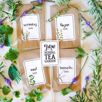 Mothers Day Herbal Tea Garden Labels