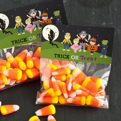 Halloween Costume Party Treat Bag Toppers | Kids Halloween Party Favors