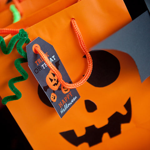 Halloween Pumpkin Party Favor Tags | Halloween Party Favors