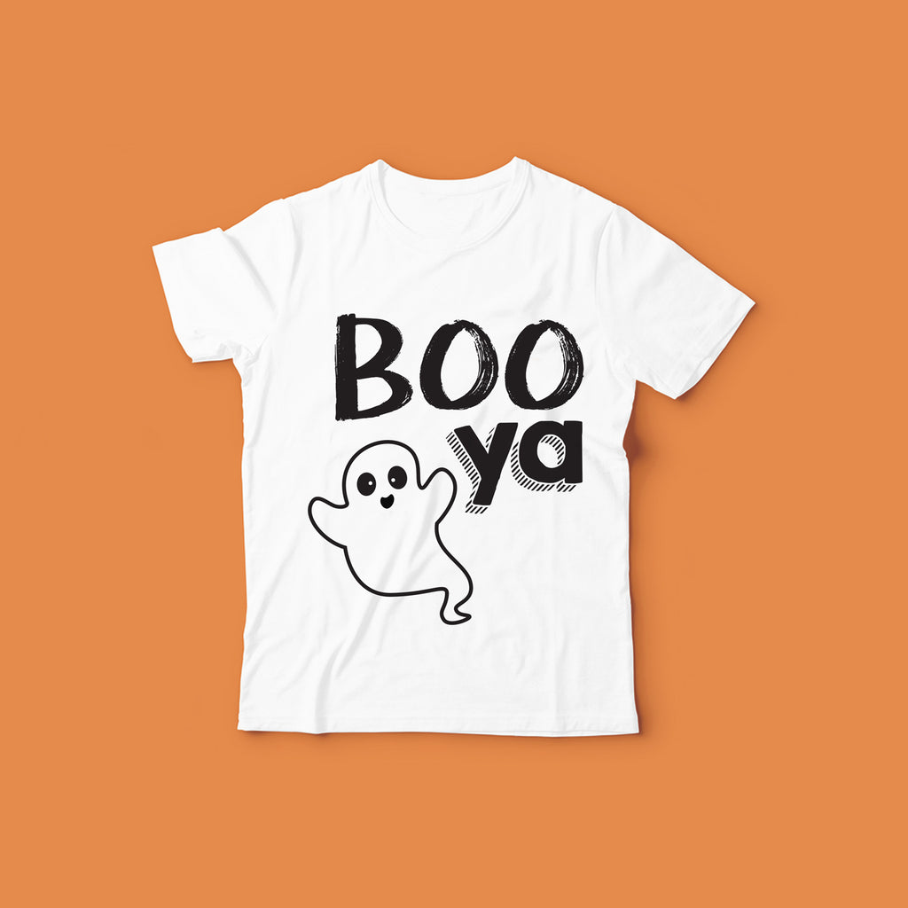 Halloween T-shirt design Boo Ya