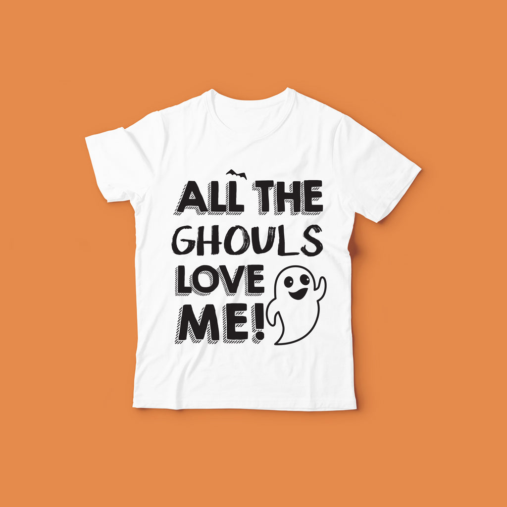 Halloween T-Shirt Designs | DIY Kids Halloween Shirts | All the Ghouls Love Me