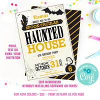 Haunted House Party Invitation