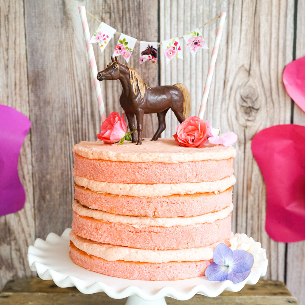 Horse Party Pony Party mini cake bunting