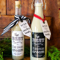 Irish Cream Gift Labels and Instructions