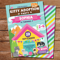 Cat Adoption Party Invitation