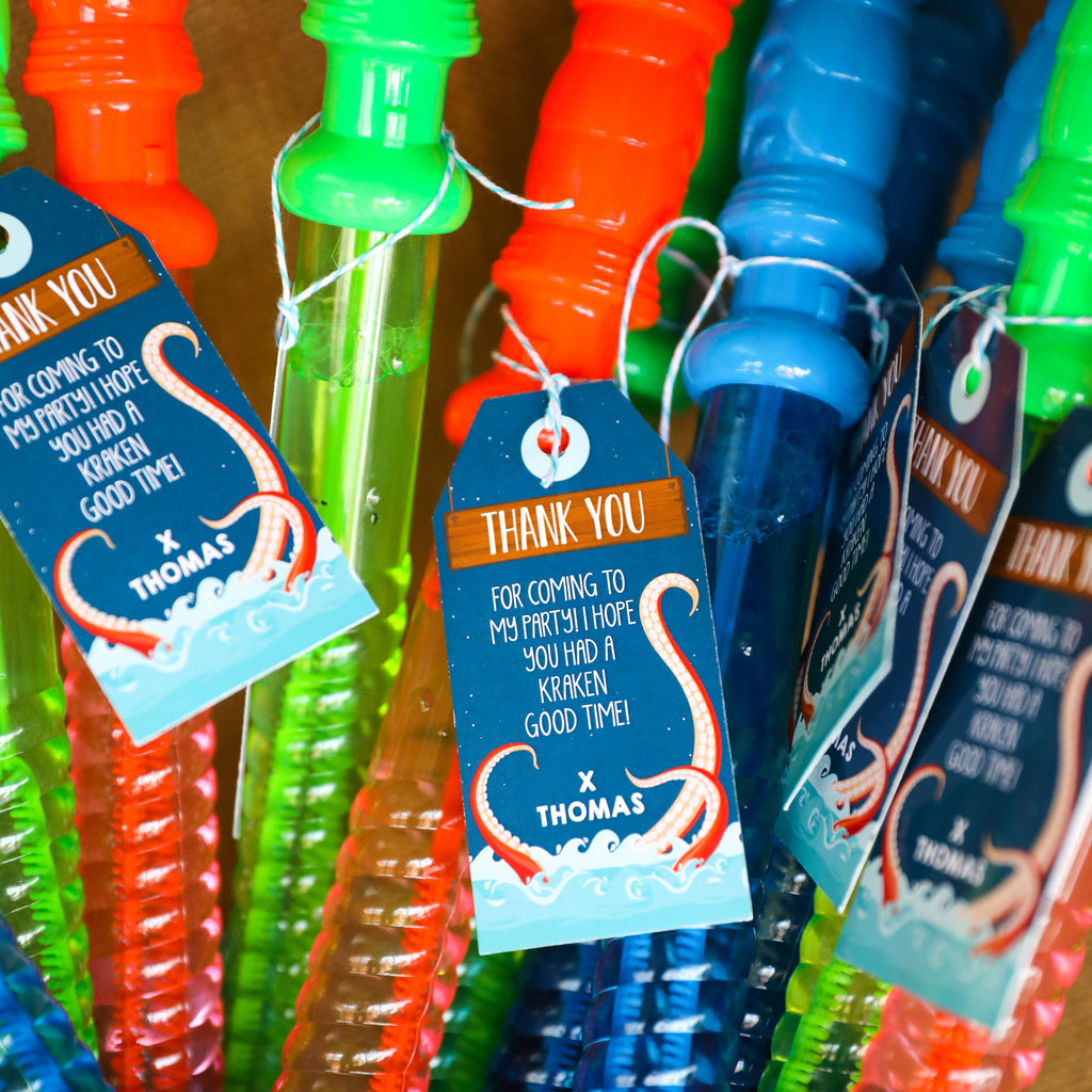 Octopus Favor Tags