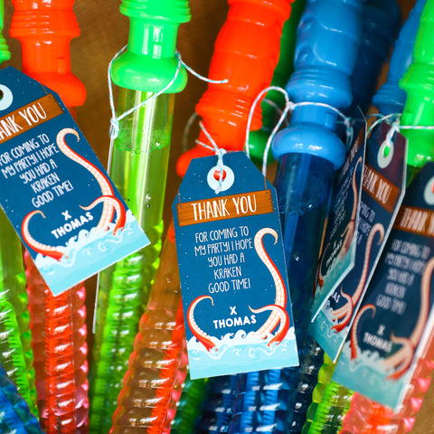 Octopus Favor Tags