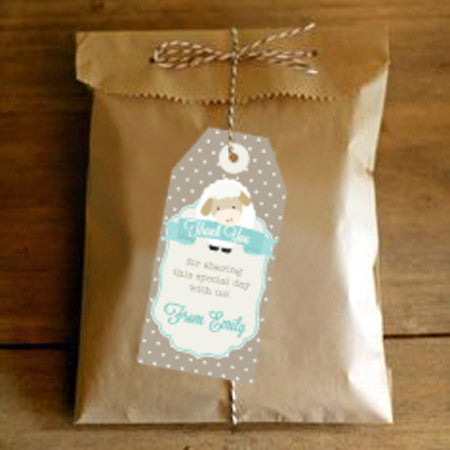 Little Lamb Baby Shower Favor Tags