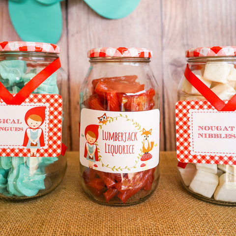 Little Red Riding Hood Party Food Labels