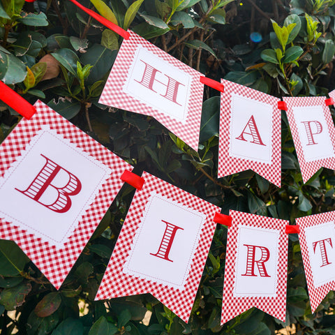 Little Red Riding Hood Happy Birthday Banner