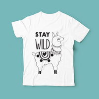 Stay Wild Llama t-shirt design