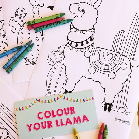 Color Your Llama Activity Page