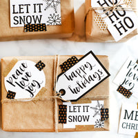 Modern Christmas Tags | Set of 14 Festive Christmas Labels and Tags