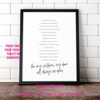 One Day When My Children Are Grown Sign | Gift for Mom | Mothers Day Gift
