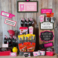 Girls Movie Night Party Concession Stand