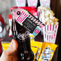 Girls Movie Night Party Favor Tags