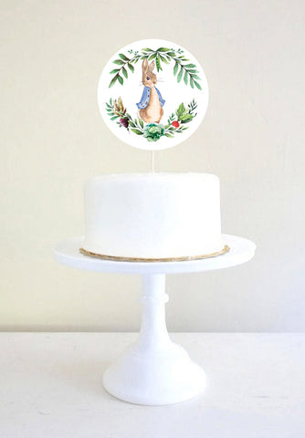 Peter Rabbit Cake Toppers | Peter Rabbit Pink and Blue Cake Toppers