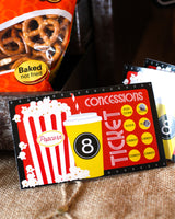 Movie Concession Stand party Printables