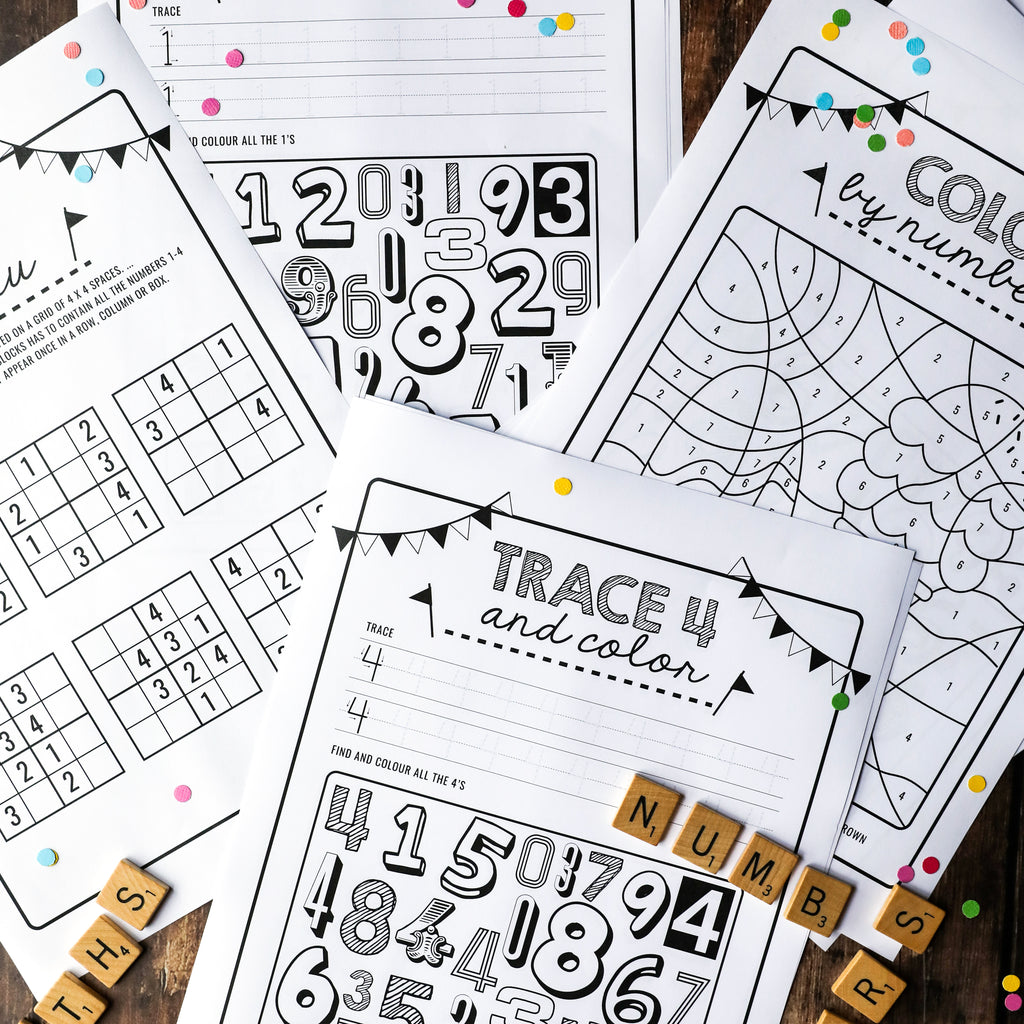 Kids Maths Activity Sheets | Numbers Activity Sheets | Kids Sudoku
