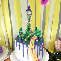 Rapunzel Birthday Party Printables Cake Topper