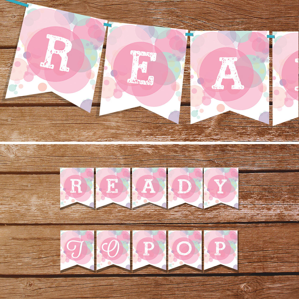 Ready To Pop Baby Shower Banner – Sunshine Parties ready-to-pop-baby-shower-banner-sunshine-parties