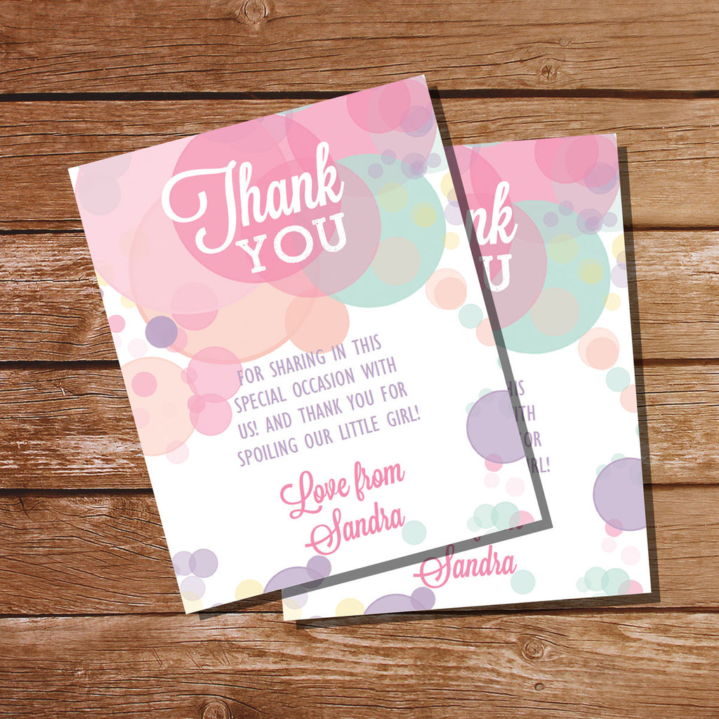 Thank You Card for The Time is Now Baby Shower Invitation