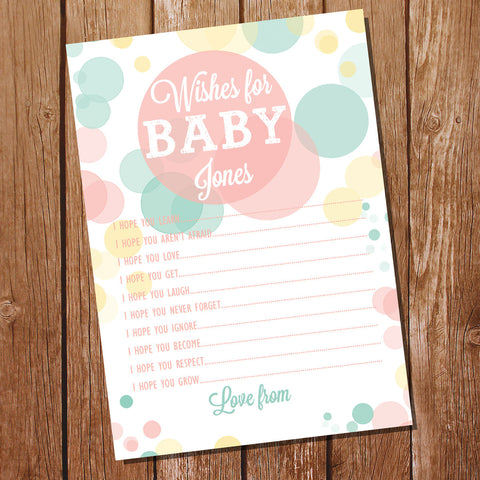 Ready To Pop Baby Shower Game | Unisex Wishes For Baby Cards