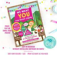 Girl Scouts Recruitment Flyer Printable