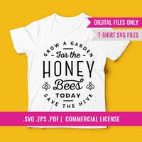 Earth Day T-Shirt Svg Template | Save The Bees T-Shirt | Use for T-shirts, mugs & tote bags