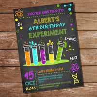 Science Experiment Party Invitation