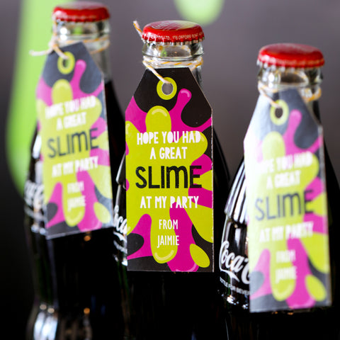 Slime Party Favor Tags