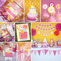 Sunshine Lemonade Birthday Party Decorations | Lemonade Mason Jar