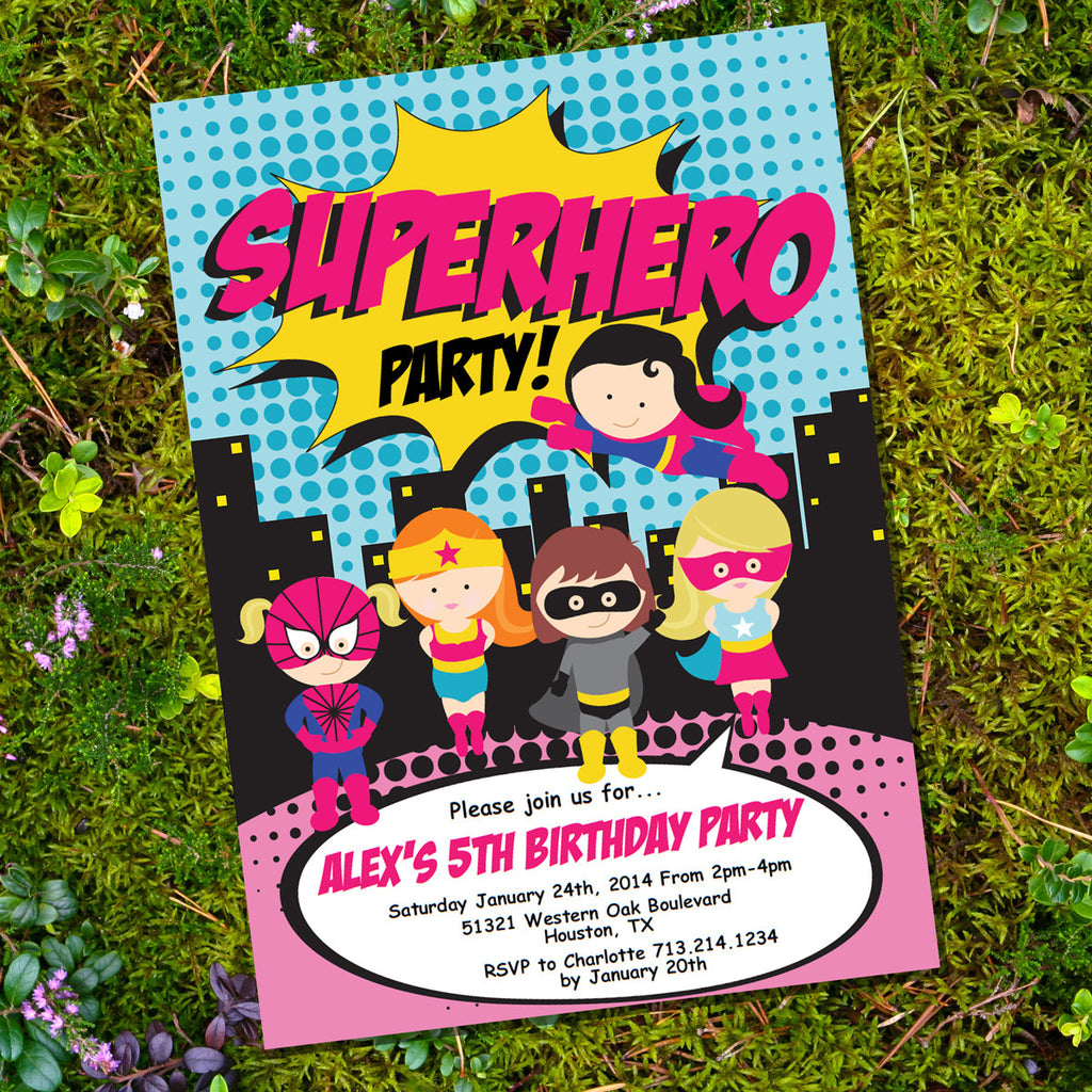 Superhero Party Invitation for a Boy | Printable Invite – Sunshine Parties superhero-party-invitation-for-a-boy-printable-invite-sunshine-parties