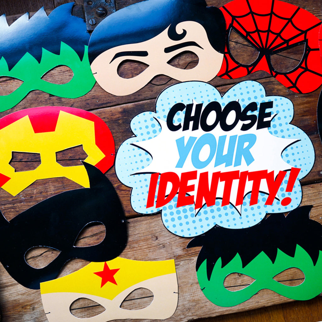 Confetti 24pc Cartoon Superhero Cupcake Topper For Kids