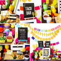Fiesta Taco Bar Decorations | Tex Mex | Cinco de Mayo