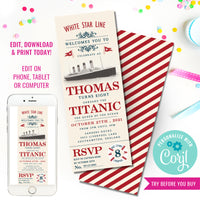 Titanic Party Invitation