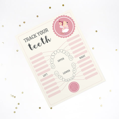 Tooth Mouse Chart for girls