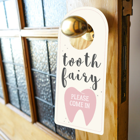 Tooth Fairy Door Hanger Sign