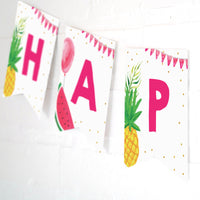 Pineapple Party Birthday Banner