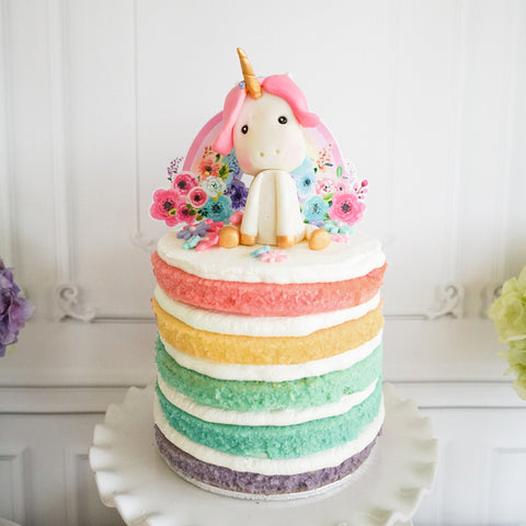 Unicorn Birthday Party Cake Topper | Unicorn Cake Topper | Gold Glitter Unicorn
