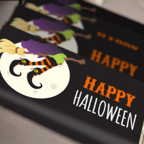 Halloween Candy Bar Wrappers | Witches Flying Broom Stick
