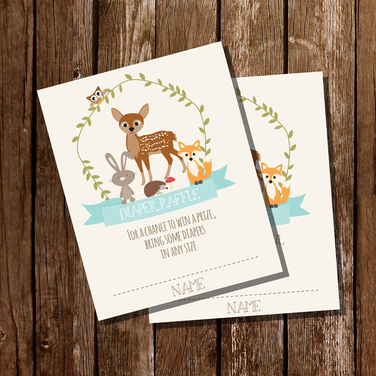 woodland-baby-shower-diaper-raffle-insert-card-sunshine-parties for Diaper Raffle Inserts For Invitations Free Printable Woodland Baby Shower Diaper Raffle Insert Card – Sunshine Parties for Diaper Raffle Inserts For Invitations Free Printable