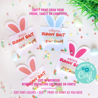 Easter Bunny Bait Card | Printable Easter Bunny Bait Card | Bunny Food Printable File | Easter Card