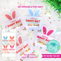 Easter Bunny Bait Card | Printable Easter Bunny Bait Card | Bunny Food Printable File | Easter Card