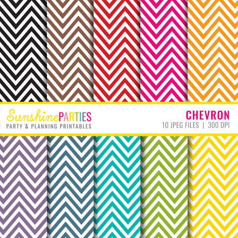 Chevron Digital Papers | Digital Paper Crafting Set