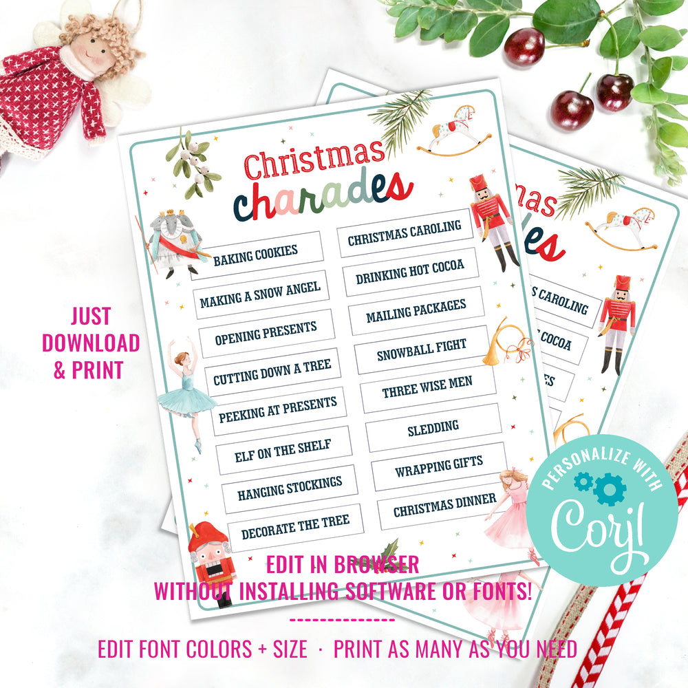 Printable Christmas Charades Game for kids | Printable Kids Game | Pri – Sunshine Parties printable-christmas-charades-game-for-kids-printable-kids-game-pri-sunshine-parties