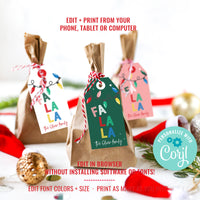Christmas DIY Gift Tags | Modern Christmas Gift Tags | Colorful Christmas Gift Tags