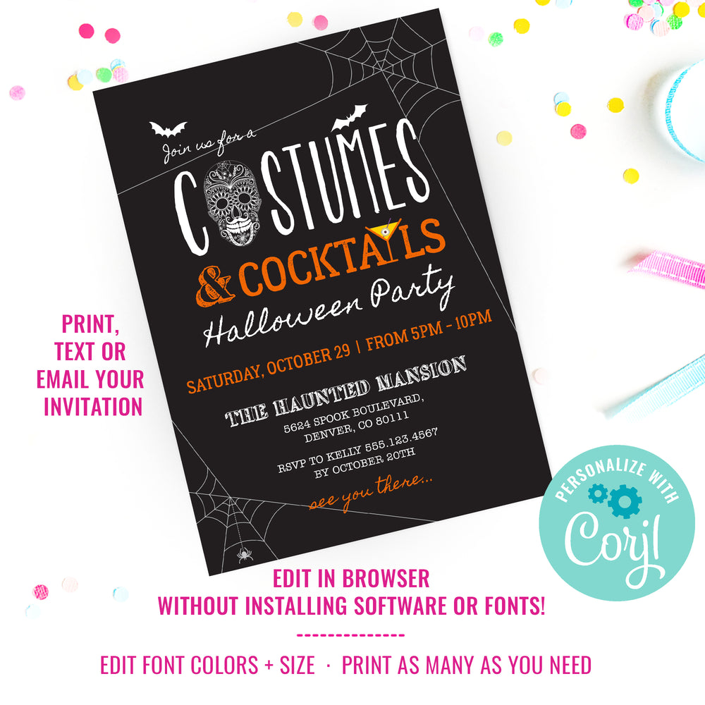 halloween dress up party invitation wording Halloween Party Invite Wording: Tips for a Frightfully Fun Event