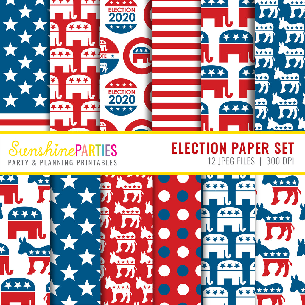 Election Digital Paper Set