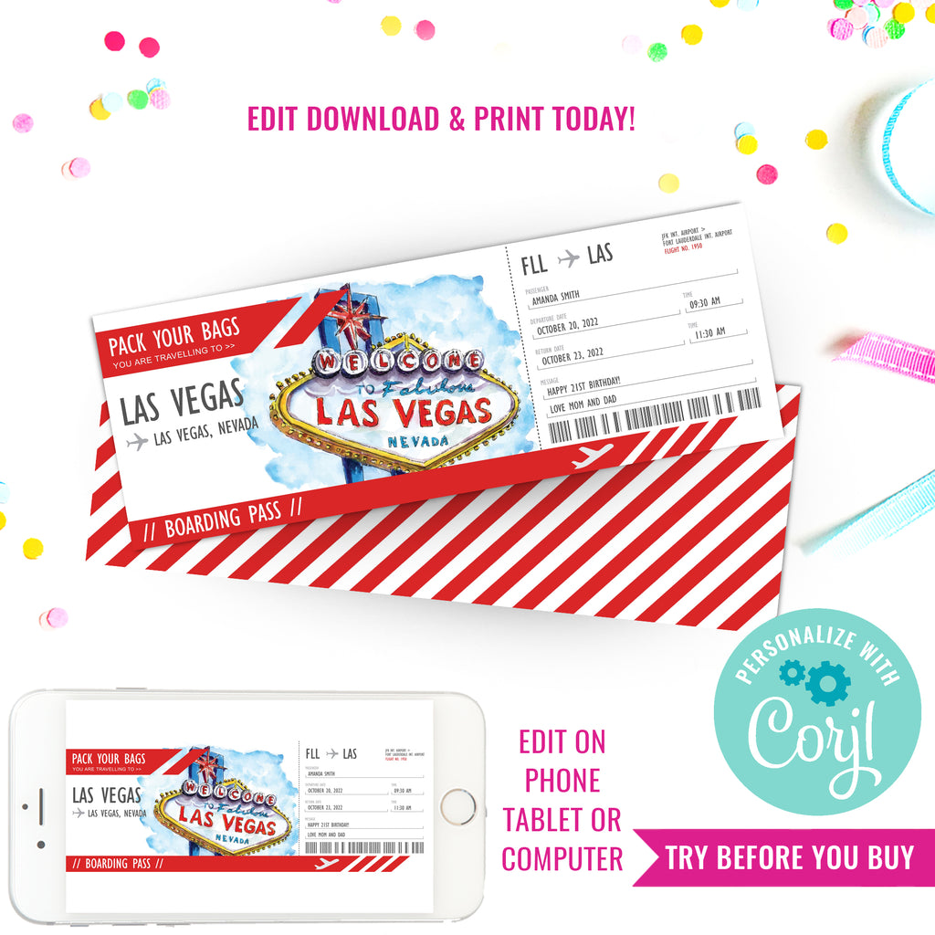 las-vegas-surprise-vacation-gift-ticket-travel-ticket-surprise-sunshine-parties for Free Printable Las Vegas Boarding Pass Las Vegas Surprise Vacation Gift Ticket | Travel Ticket Surprise – Sunshine Parties for Free Printable Las Vegas Boarding Pass